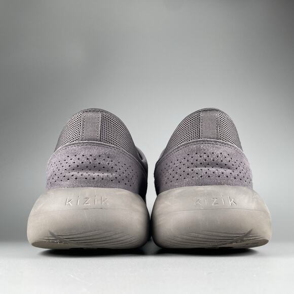 Kizik Madrid Eco Knit Women's Size 10.5 Wide Grey White Hands Free Sneakers Shoe - Picture 3 of 9